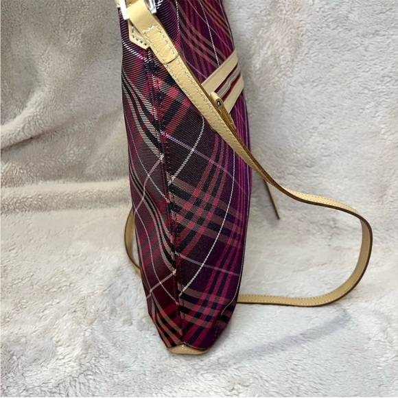 Burberry Pink Nova Check Canvas Crossbody Shoulder Bag - Picture 7 of 12